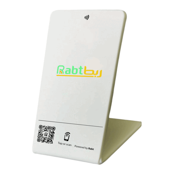 Rabt.digital NFC and Qr code stand